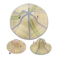 thumbnail image 1 of Cheers.US Folding Men's Straw Fishing Hat Hat Summer Sun Hat UV Protection Waterproof for Safari Fishing Cap, 1 of 7