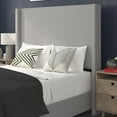 thumbnail image 6 of BizChair Quinn Stitched Upholstered Platform Bed, Gray, Full, 6 of 11
