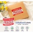 thumbnail image 3 of Etiquetas frágiles LuckyGuard 7,5 x 12,5 cm, 100 etiquetas permanentes, 3 of 7