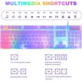 Transparent RGB Wired Gaming Keyboad and Mouse Combo,Full Size Rainbow