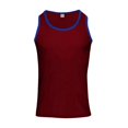 thumbnail image 5 of Men'S Gym Workout Tank Tops Color Blocking Sleeveless Muscle Shirts for Beach & Athletic Wear Red & Blue M, 5 of 9