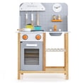 thumbnail image 1 of Cocina de Juguete de Madera Costway con Accesorios Reloj Lindo 57 x 26 x 82 cm Gris, 1 of 8
