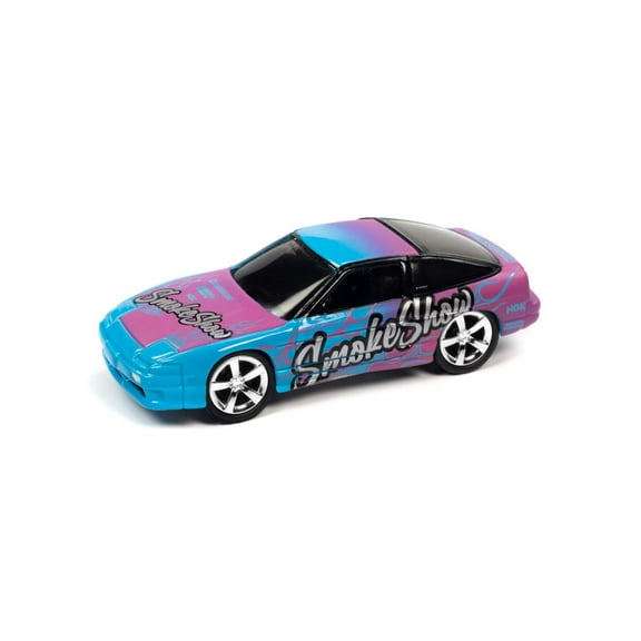 1990 Nissan 240SX Custom, Blue /Purple - Johnny Lightning JLSP254/24A - 1/64 Scale Diecast Car