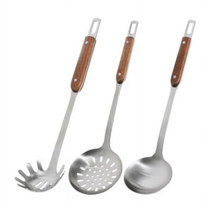 Espumadera cocina redonda acero inoxidable o cuchara espumadera fondo  blanco cucharón espumadera cocina