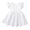 White, variant on Girl Dress Floral Birthday Dress Baby Puffy Dress 9-12 Months