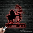 thumbnail image 2 of Handmadetneonsign Custom Archery Girl Metal Wall Art LED Light - Personalized Girl Archer Name Metal Sign, 2 of 5