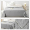 thumbnail image 4 of Summer Comforter King/Cal King Size Gray, Ice Cooling Bedding Blanket for Hot Sleeper Night Sweats, Double Sided Real Cold Q-Max>0.5 Spandex Fabric, Ultra-Soft Lightweight Cool Thin Quilt, 4 of 11