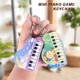 thumbnail image 4 of Naierhg Mini Electronic Piano Toy Music Interactive Portable Bag Decoration Hanging Pendant Keychain Keyring Piano Working Finger Piano Gift, 4 of 8