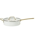 thumbnail image 4 of Martha Stewart Everyday Emmie 10-Piece Non-Stick Aluminum Cookware Set, Cooking Pots and Pans Set, Linen, 4 of 10