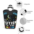 thumbnail image 3 of Sikiie I Love With Autism To The Moon And Back Square Laundry Bag Large Collapsible Dirty Clothes Bags With Handles Waterproof Essentials Storage For College Dorm, Family, 3 of 5