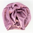thumbnail image 4 of Zumma Satin Turban Headwrap, Dusty Rose Pink, 4 of 9