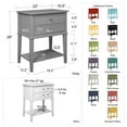 thumbnail image 7 of Franklin Accent Table with 2 Drawers, Yellow, 7 of 7