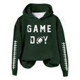 thumbnail image 4 of WEAIXIMIUNG Sweat à Capuche pour Femmes, Imprimé Football Baseball, Col Rond et Manches Longues, 4 of 4