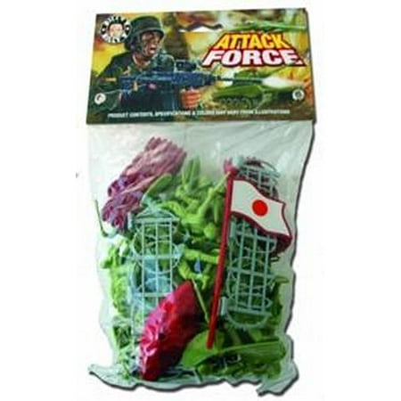 Wwii German Infantry Weapons - WWII - Japanese Infantry Plastic Army Men: 38 piece set of 54mm Soldier Figures with Accessories - 1:32 Scale by Hing Fa