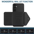 thumbnail image 5 of Dteck for Galaxy S23 FE Wallet Case with Shoulder Strap, Premium PU Leather RFID Blocking Card Slots Kickstand, Magnetic Clasp and Durable Shockproof Cover for Samsung Galaxy S23 FE 5G,Black, 5 of 7