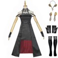 thumbnail image 2 of Disfraz de Spy X Family Anime Yor Forger, vestido, guantes, medias, tocado, pendientes, conjunto de trajes para fiesta de cosplay, código de producto 77401 S, 2 of 5