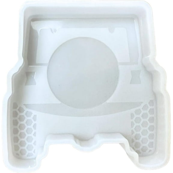 Off Road SUV Car Freshie Silicone Mold 4.25 x 3 x 0.8  Jep Youve Been Ducked Oven Safe Scented Aroma Beads Truck for 2 Cardstocks Grill