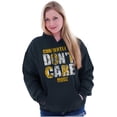 thumbnail image 3 of Currently In Dont Care Mode Funny Unisex Plus Fleece Graphic Hoodie Brisco Brands 2X, 3 of 4
