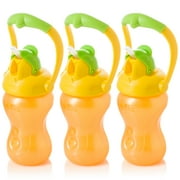 Evenflo Feeding Advanced Swing Handle Straw Cup - 10oz, Yellow/Orange, 3ct