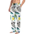 thumbnail image 5 of FREEAMG Sloth Cotton Pajama Pant for Men, Super Soft Lightweight Lounge Pajama Bottoms Drawstring Sleepwear Pant with 2 Pockets, 5 of 7