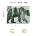 thumbnail image 3 of ARISTURING Farmhouse Bear Cabin Wall Decor Rustic Natural Forest Wildlife Pictures Wall Art Abstract Woodland Bear Canvas Print Painting Framed Home Artwork Decorations For Bathroom Bedroom Office, 3 of 6