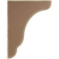 thumbnail image 3 of 1 3/4"W x 7 1/4"D x 9 1/2"H Plymouth Wood Vintage Decor Bracket, Weathered Brown, 3 of 6