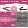 thumbnail image 6 of Acrylic Nail Clippers with Magnets Nail Cutters for Nail Tips False Nail Clippers Nail Art Tool Stainless Steel Nail Tip Cutters for Home Salon Nail Art, 6 of 6