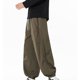 thumbnail image 4 of Ceisia Men's All-Season Thickened Warm Jogger Gift Pants - Solid Color Elastic Waist Drawstring Pocket Sport Casual Pants, 4 of 8