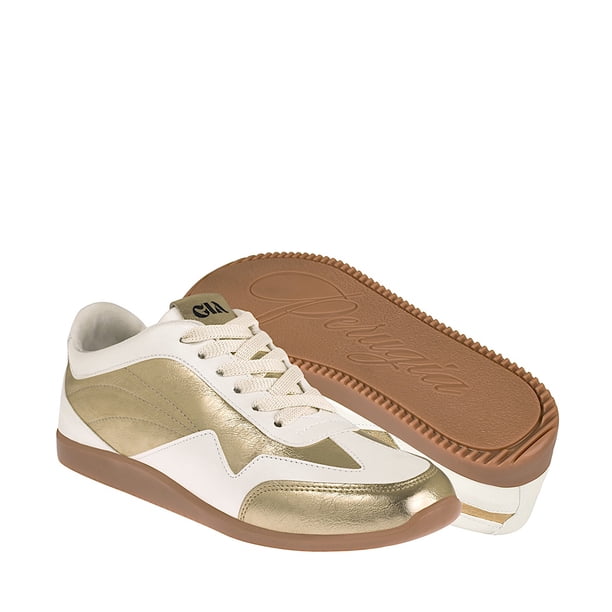 TENIS CASUALES PERUGIA MUJER 120725 SIMIPIEL BEIGE