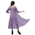 thumbnail image 3 of Moomaya Robes Longues Formelles Femmes Robes Décontractées à Volants Boutonnées Femmes, 3 of 6
