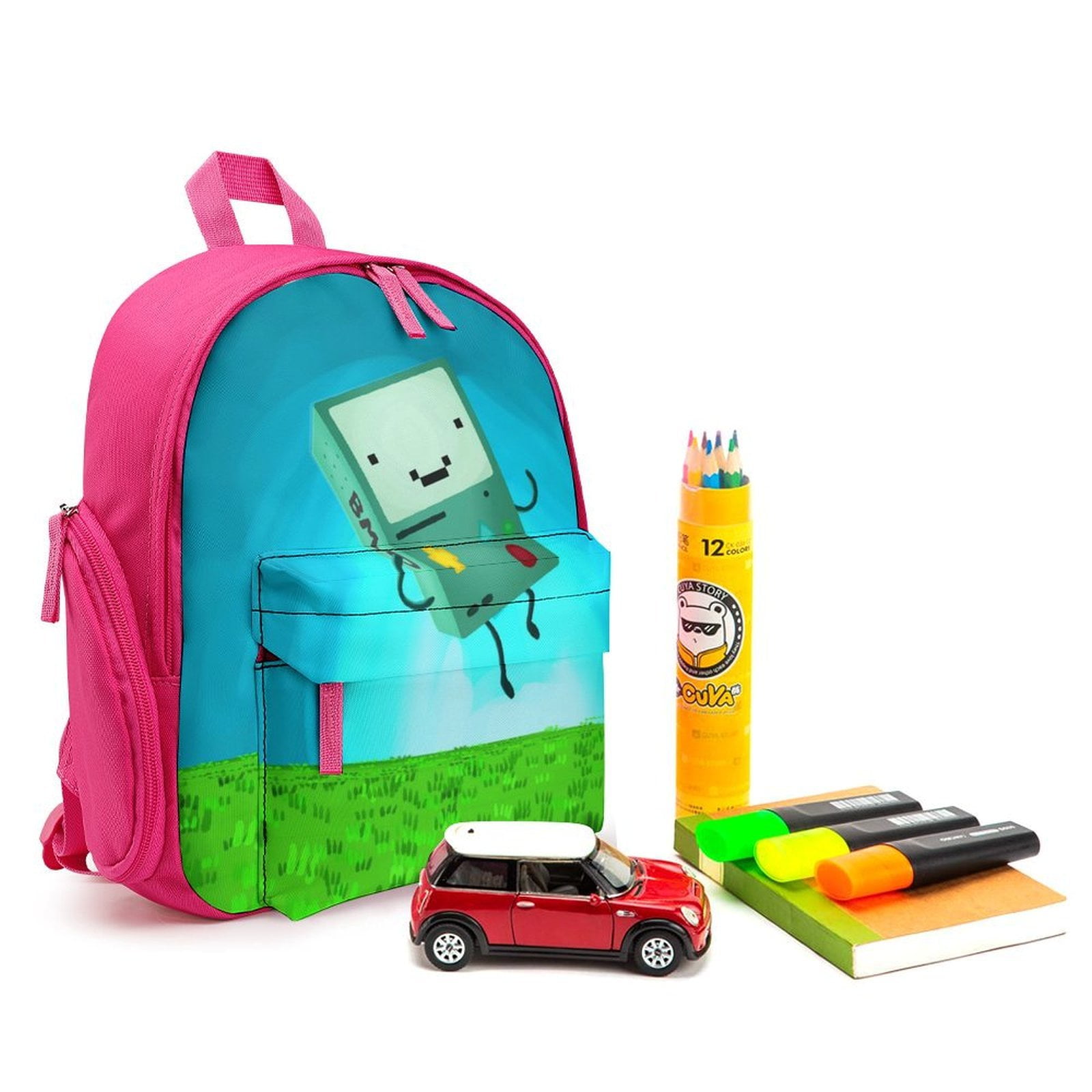 Adventure Time BMO Backpack Lightweight Adjustable Daypack