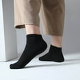 thumbnail image 2 of Thermal Socks 10pcs Short Cotton Socks Solid Color Simple Design, 2 of 6