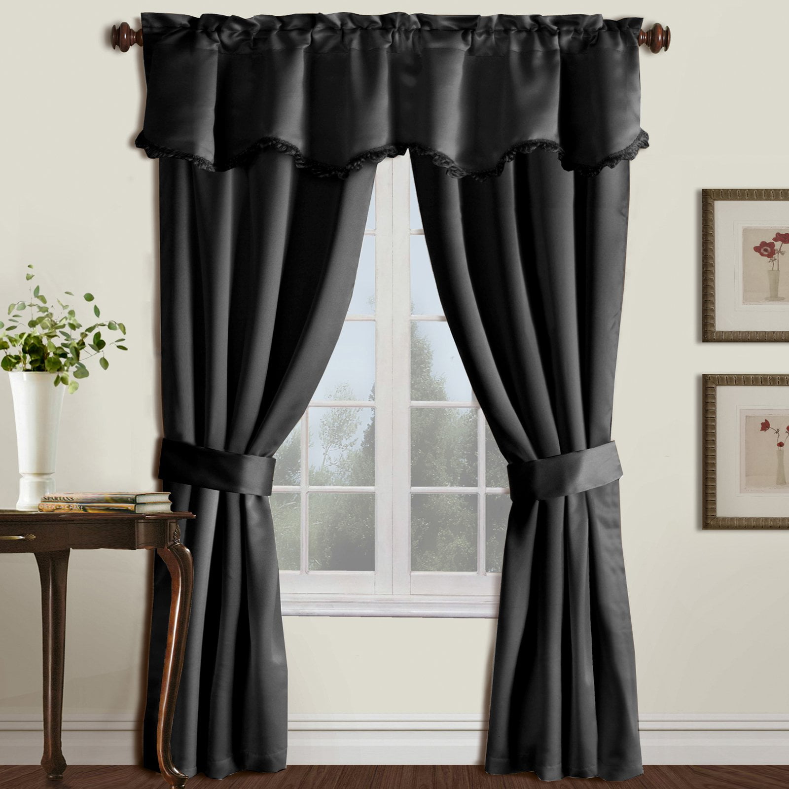 Burlington 52" X 84" Window Curtain Five Piece Curtain And Valance Set