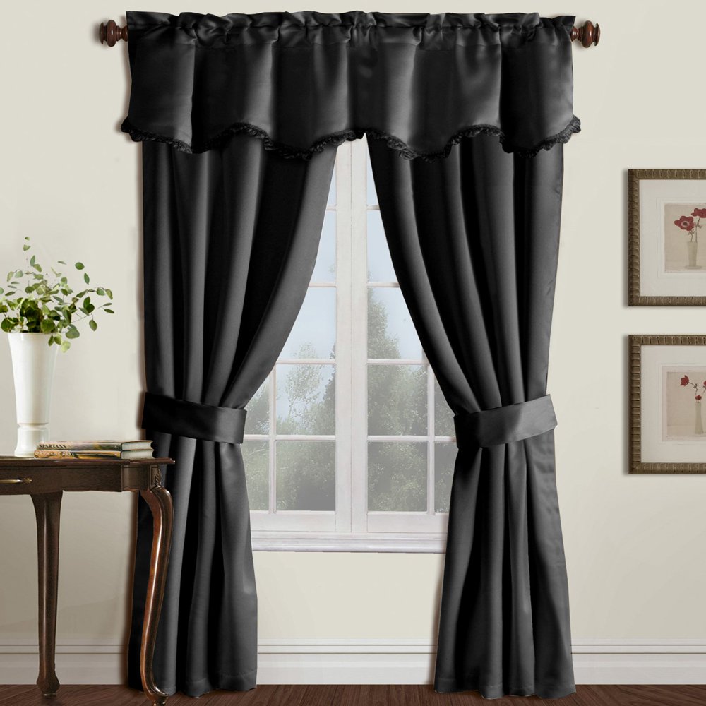 Burlington 52" X 63" Window Curtain Five Piece Curtain And Valance Set