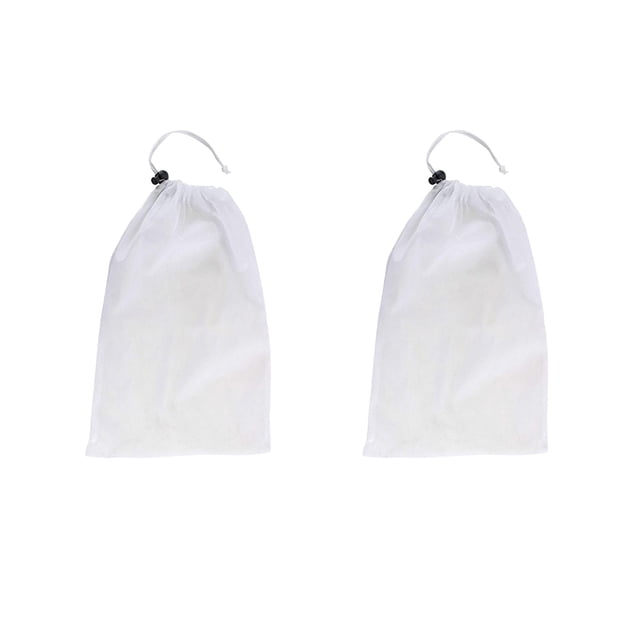 Wosthever Paquete de 2 bolsas de filtro para piscina, polvo, suciedad, manchas, desechos, hojas, cather, malla fina, accesorios de aspiradora Jardín y Patio