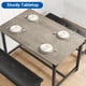 thumbnail image 5 of Yeshouse Mesa de comedor para 4, mesa de cocina con 2 bancos tapiz, cocina de madera comedor, para un pequeño espacio, apartamento, casa, cena, 5 of 8