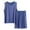 #197-Blue, variant on Censtreet Mens Modal Pajamas Set Soft Comfy Sleeveless Sleepwear Tank and Shorts Pj Set Summer 2 Piece Loungewear