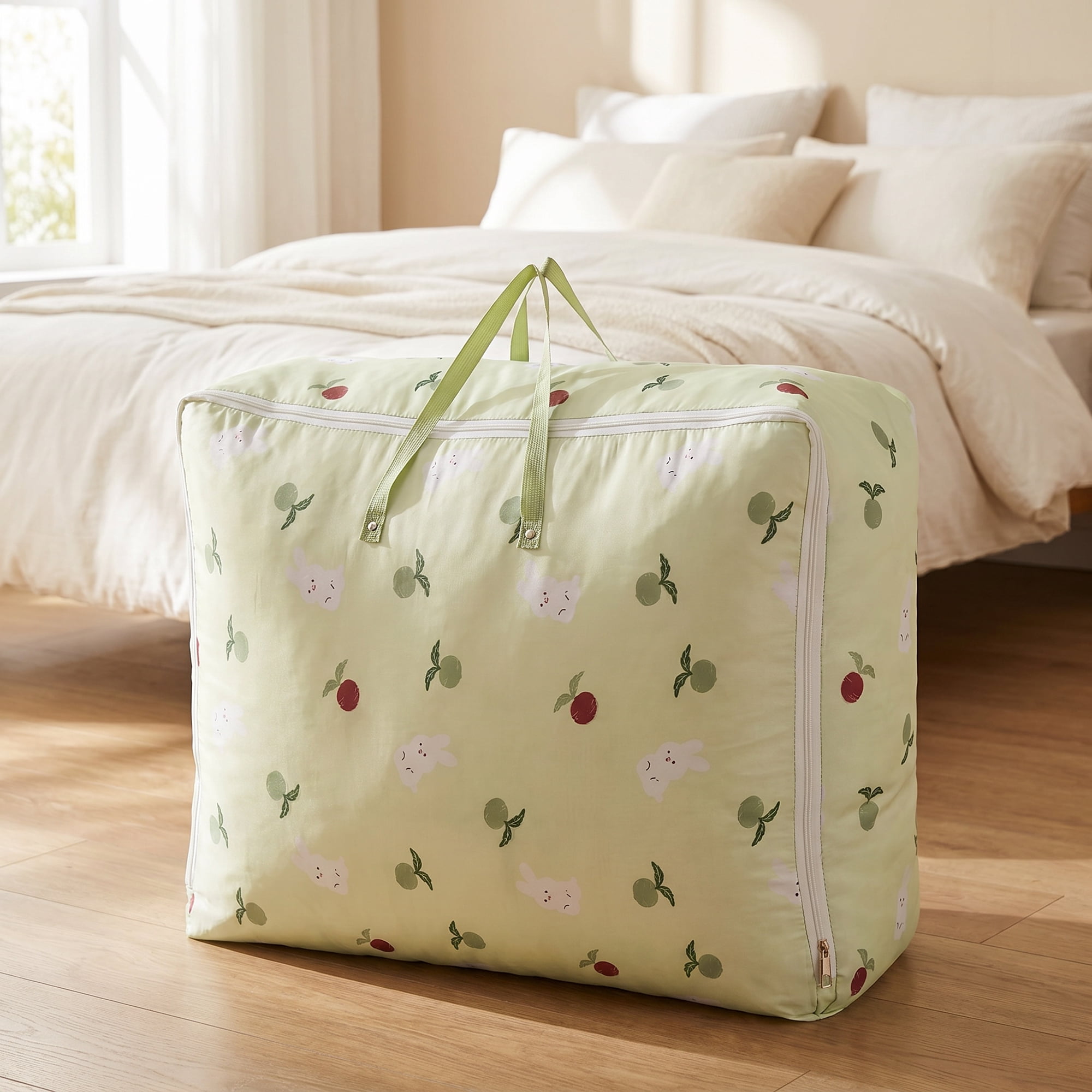 Unique Bargains Extra Big Capacity Oxford Organizer Bag Green 23.6" x 10.6" x 20.5"