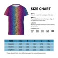 thumbnail image 4 of Fuzoiu Leopard Neon Rainbow Gradient Print Youth Short Sleeve T-Shirt,Youth Dry-Fit Active Athletic T-Shirt,Short Sleeve Tops Tees for School, Sports, and Casual Wear, 4 of 6