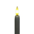 thumbnail image 2 of Mainstays Plastic Flameless LED Taper Candles with Wax Coating, White, 11", 2 Count, 2 of 4