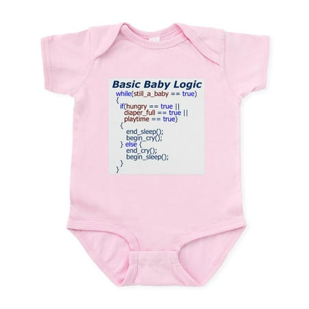 

CafePress - Basic Baby Logic Onesie Body Suit - Baby Light Bodysuit Size Newborn - 24 Months