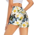thumbnail image 4 of Picia Bees Collecting Nectar Pattern Women's 2 in 1 Athletic Running Shorts High Waisted Workout Casual Gym Sweat Shorts with Comfy Liner Zipper Pockets-Small, 4 of 9