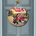 thumbnail image 2 of Be My Valentine's Schnauzer Truck Full of Love Flower Balloon Round Wood Sign Miniature Schnauzer Dog Lover Hanging Wall Home Decor - 02029, 2 of 5