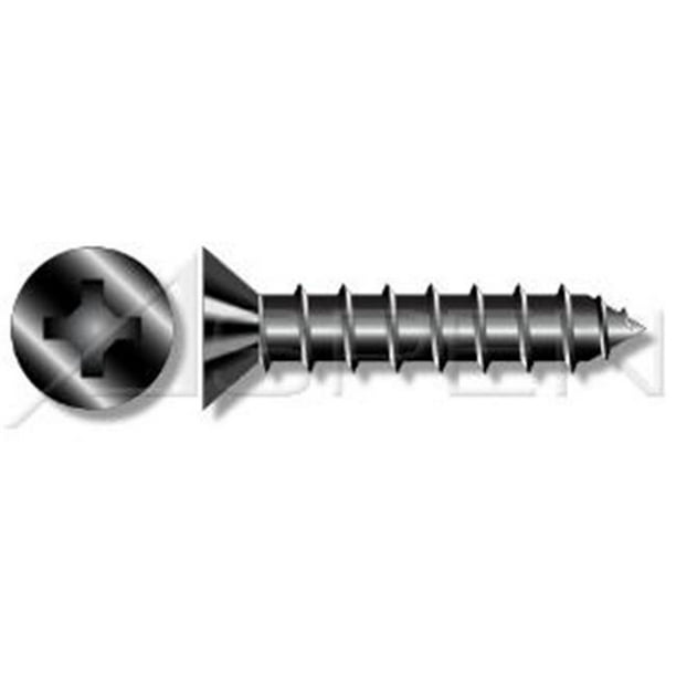 Aspen Fasteners No.10 x 1 in. Flat Phillips Drive Standard 82 Degree
