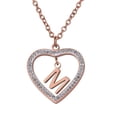 thumbnail image 1 of Collar de Mujer Corazón con Inciales LuckyLy, Modelo Adina rosa UNITALLA, 1 of 7