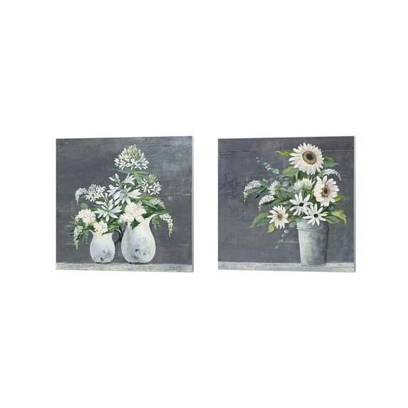Metaverse Julia Purinton 'Late Summer Bouquet' Canvas Art (Set of 2)