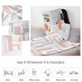 thumbnail image 4 of Fleece Blanket Modern Pink Gray Stripe Lines Blankets, Soft Cozy Warm Flannel Throw Blanket, Abstract Geometric Art Blanket for Bed Couch Sofa,40x50In, 4 of 9