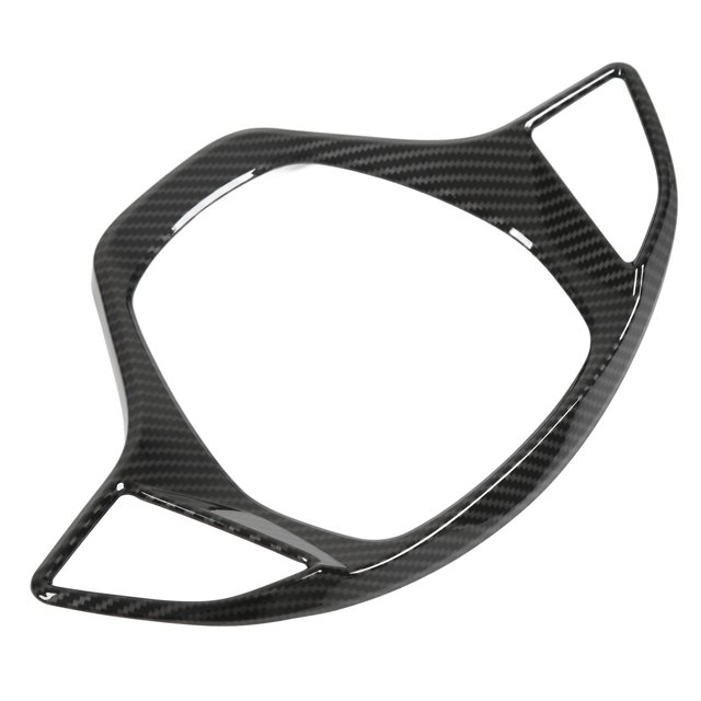 Steering Wheel Frame Decoration, Steering Wheel Cover Frame Comfortable Touch Carbon Fiber Style Easy Clean Perfect Fit For Car