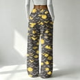 thumbnail image 6 of Garbnen Halloween Flannel&nbsp;pajama Pants&nbsp;women Funny Ghost Pumpkin Graphic Women Lounge Pants Comfy Fluffy Fall Winter Warm Wide Leg Sleeping Pants Women, 6 of 6