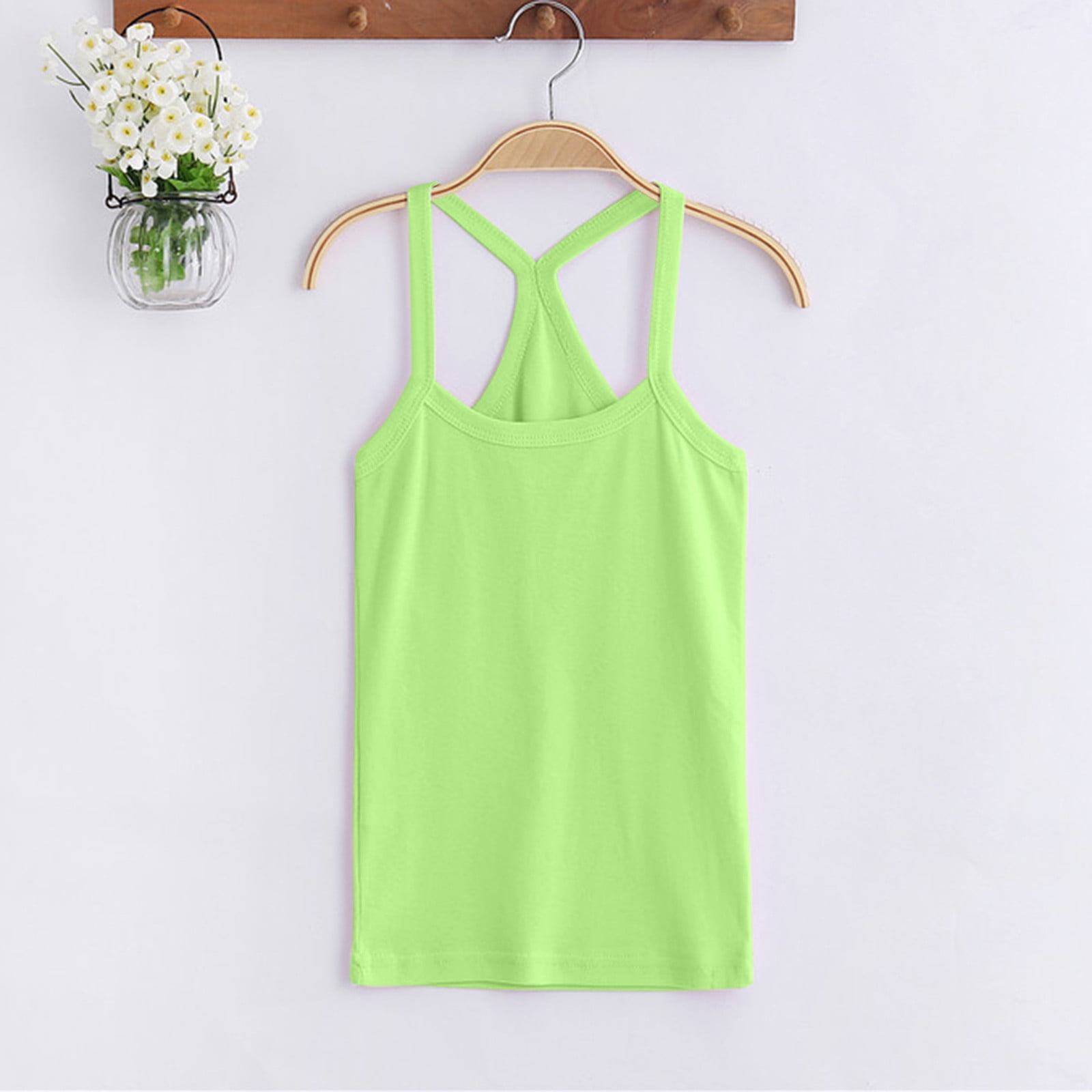 Aayomet Toddler Girls Kids Cotton Tank Tops Breathable Soft Sleeveless